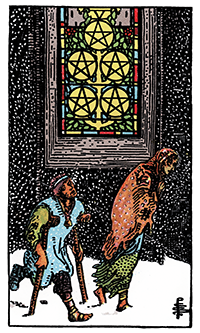 Five of Pentacles Card Reading