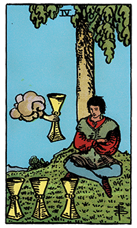 Four of Cups Card Reading