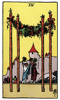Four of Wands Card Reading