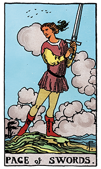 Page of Swords Card Reading