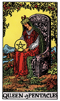 Queen of Pentacles Card Reading