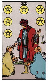 Six of Pentacles Card Reading
