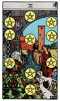 Ten of Pentacles Card Reading