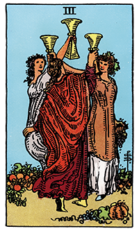 Three of Cups Card Reading